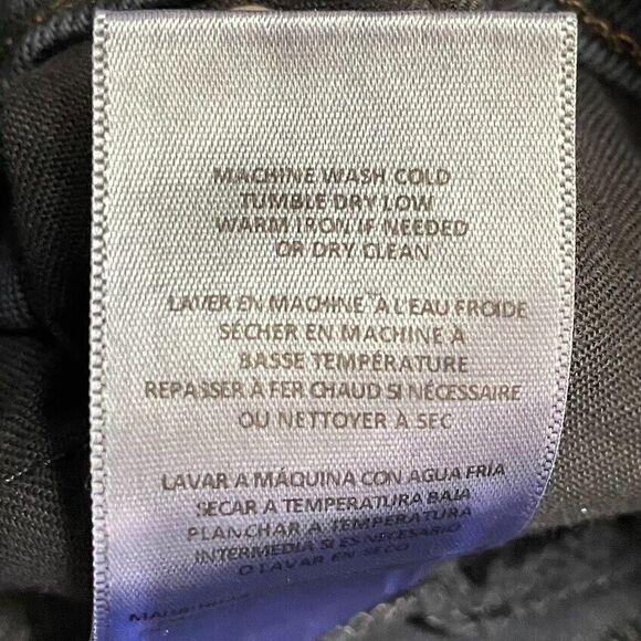 RE/DONE 70s Ultra High Rise Stove Pipe Jeans Womens Size 23 Black Retro Denim - Picture 8 of 16